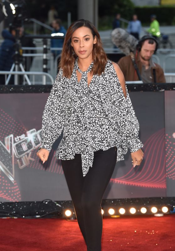 Rochelle Humes – “The Voice” TV Show Photocall in Manchester 10/17/2017