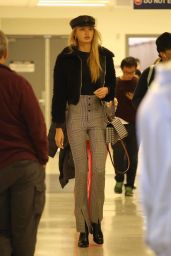 Romee Strijd in Travel Outfit at LAX Airport in LA 10/30/2017
