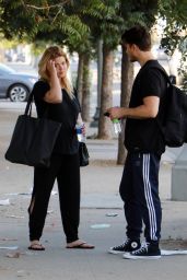 Sasha Pieterse With Gleb Savchenko in LA 10/08/2017