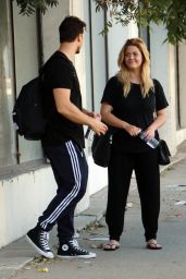 Sasha Pieterse With Gleb Savchenko in LA 10/08/2017