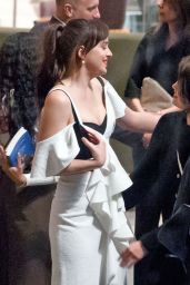 Selena Gomez - Giving  Dakota Johnson a Hug in NYC 10/03/2017