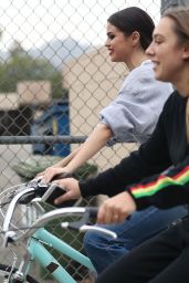 Selena Gomez - Rides Her Bike in Los Angeles 10/30/2017