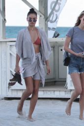 Shanina Shaik, Caroline Lowe, Olivia Culpo and Daniela Braga Bikini Photoshoot on the Beach in Miami Beach
