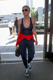 Sharon Stone at the LAX Airport in Los Angeles 10/24/2017