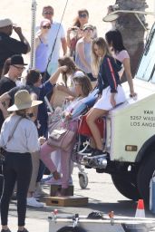 Sistine and Scarlet Stallone, Amelia Hamlin and Delilah Hamlin - Photoshoot in Santa Monica 10/15/2017