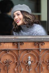 Vanessa Hudgens - Filming a Scene For "Second Act" in NYC 10/26/2017