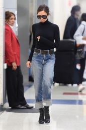 Victoria Beckham - Arrives at JFK Airport in NYC 10/11/2017