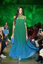 Winnie Harlow Walks Elie Saab Fashion Show, PFW in Paris 09/30/2017