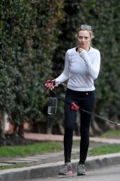 Amanda Seyfried - Takes Her Dog Finn for a Hike in LA