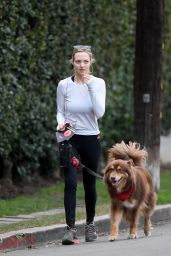 Amanda Seyfried - Takes Her Dog Finn for a Hike in LA