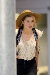 Amber Heard in Travel Outfit - LAX Airport in Los Angeles 11/16/2017