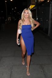 Amber Turner Night Out Style - Faces Nightclub in Essex 11/11/2017