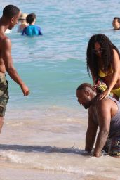 Ashanti in Bikini on a Beach in Hawaii 11/21/2017