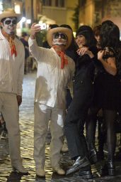 Bella Hadid - Celebrates Halloween in Rome, Italy 11/01/2017
