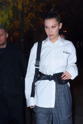 Bella Hadid Night Out Style - NYC 11/08/2017