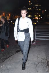 Bella Hadid Night Out Style - NYC 11/08/2017