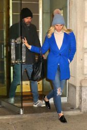 Ben Affleck With His Girlfriend Lindsay Shookus at Mr. Chow in New York City, November 2017