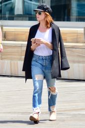 Brittany Snow in Ripped Jeans - Out in Sydney, Australia