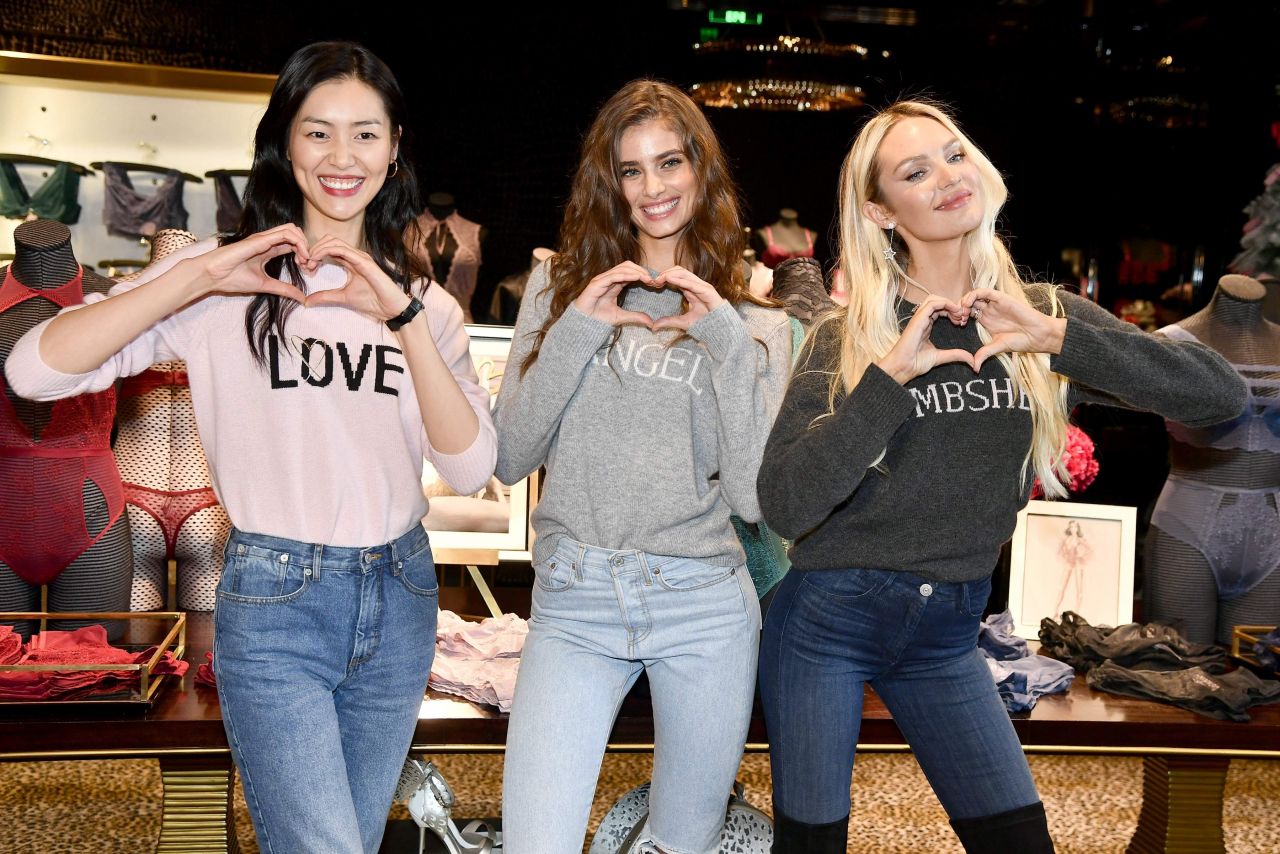 Candice Swanepoel, Taylor Marie Hill and Liu Wen - Victoria
