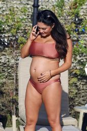 Casey Batchelor in Bikini - Shows Off Her Baby Bump, Cyprus 11/27/2017