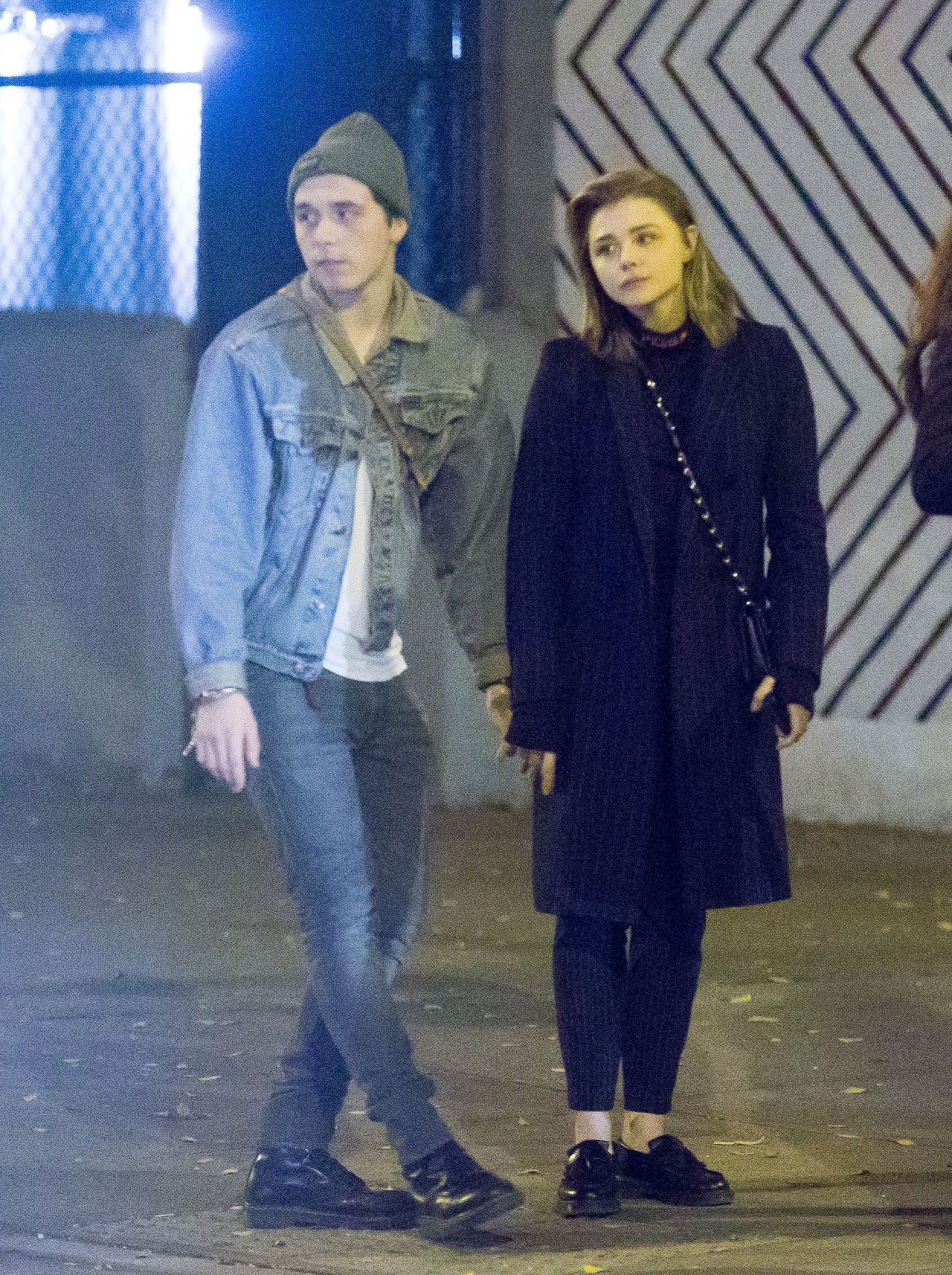 Chloe Grace Moretz With Brooklyn Beckham in NYC 11/14/2017 • CelebMafia