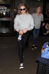 Chloe Moretz in Travel Outfit at LAX Airport in Los Angeles
