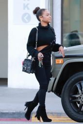 Christina Milian Urban Street Style - Out in Los Angeles 11/19/2017