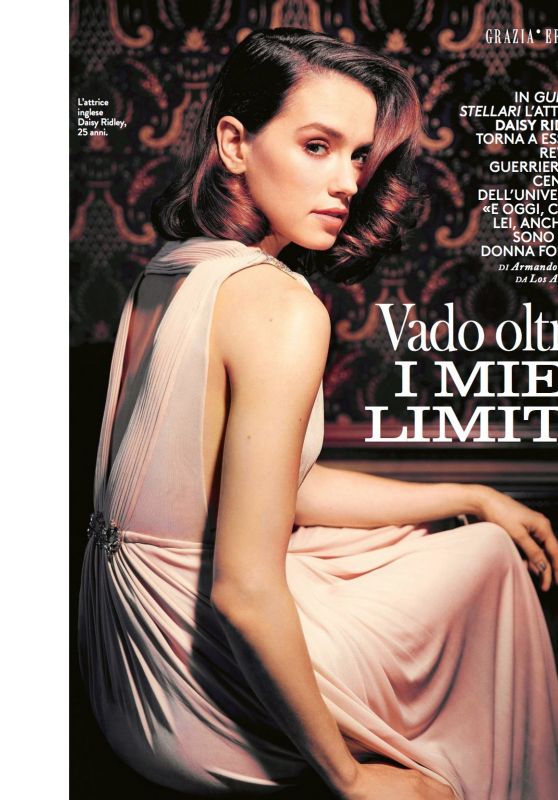 Daisy Ridley - Grazia Magazine Italy November 2017 Issue