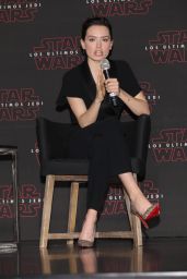 Daisy Ridley - "Star Wars: The Last Jedi" Press Conference in Mexico City 11/21/2017