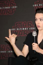Daisy Ridley - "Star Wars: The Last Jedi" Press Conference in Mexico City 11/21/2017