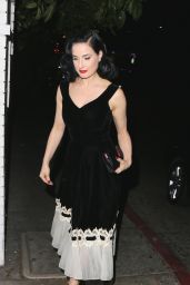 Dita Von Teese - Leaving Chateau Marmont in LA 11/16/2017