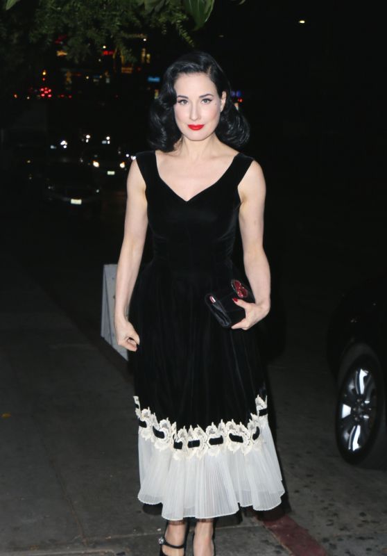 Dita Von Teese - Leaving Chateau Marmont in LA 11/16/2017