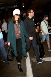 Emmy Rossum at LAX Airport in Los Angeles 11/19/2017