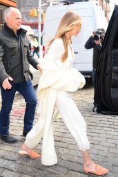 Gigi Hadid Style - Wearing White in NYC 11/15/2017