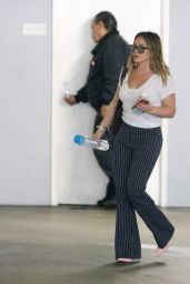 Hilary Duff Casual Style - Visiting an Office in Beverly Hills