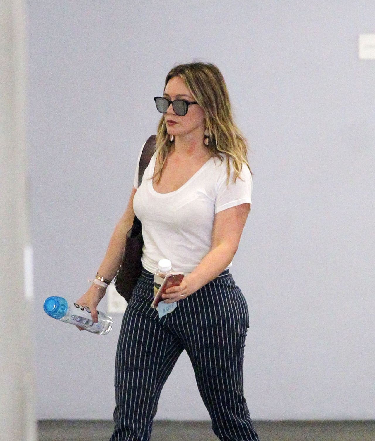 Hilary Duff Casual Style - Visiting an Office in Beverly Hills.