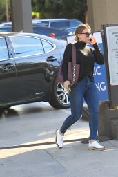 Hilary Duff in Casual Attire - Runs errands in Beverly Hills