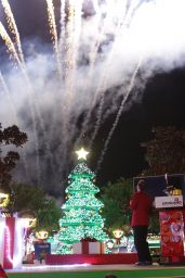 Hilary Duff - Lights the LEGO Christmas Tree at LEGOLAND California resort