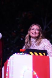 Hilary Duff - Lights the LEGO Christmas Tree at LEGOLAND California resort