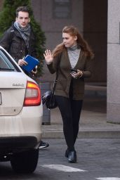 Holland Roden - Leaves Her Hotel in Warsaw 11/25/2017