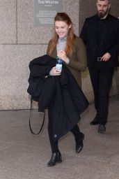 Holland Roden - Leaves Her Hotel in Warsaw 11/25/2017