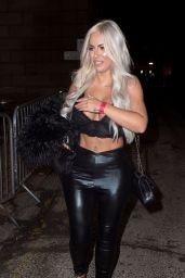 Holly Hagan Night Out Style -Bjoux Nightclub in Newcastle 11/25/2017