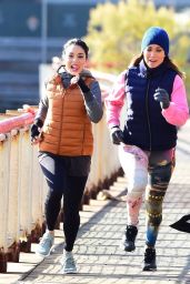 Jennifer Lopez and Vanessa Hudgens - "Second Act" Set in NYC 11/27/2017
