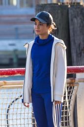 Jennifer Lopez and Vanessa Hudgens - Set of "Second Act" in NYC 11/27/2017