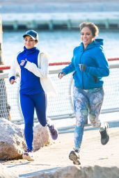 Jennifer Lopez and Vanessa Hudgens - Set of "Second Act" in NYC 11/27/2017