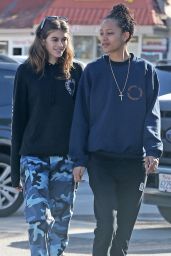 Kaia Gerber in Camouflage Pants - Out in Malibu 11/27/2017