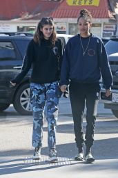 Kaia Gerber in Camouflage Pants - Out in Malibu 11/27/2017