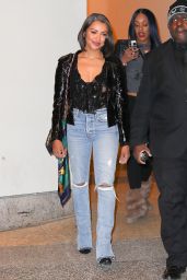 Kat Graham in Ripped Jeans - Leaving MTV TRL studios in NYC 11/22/2017