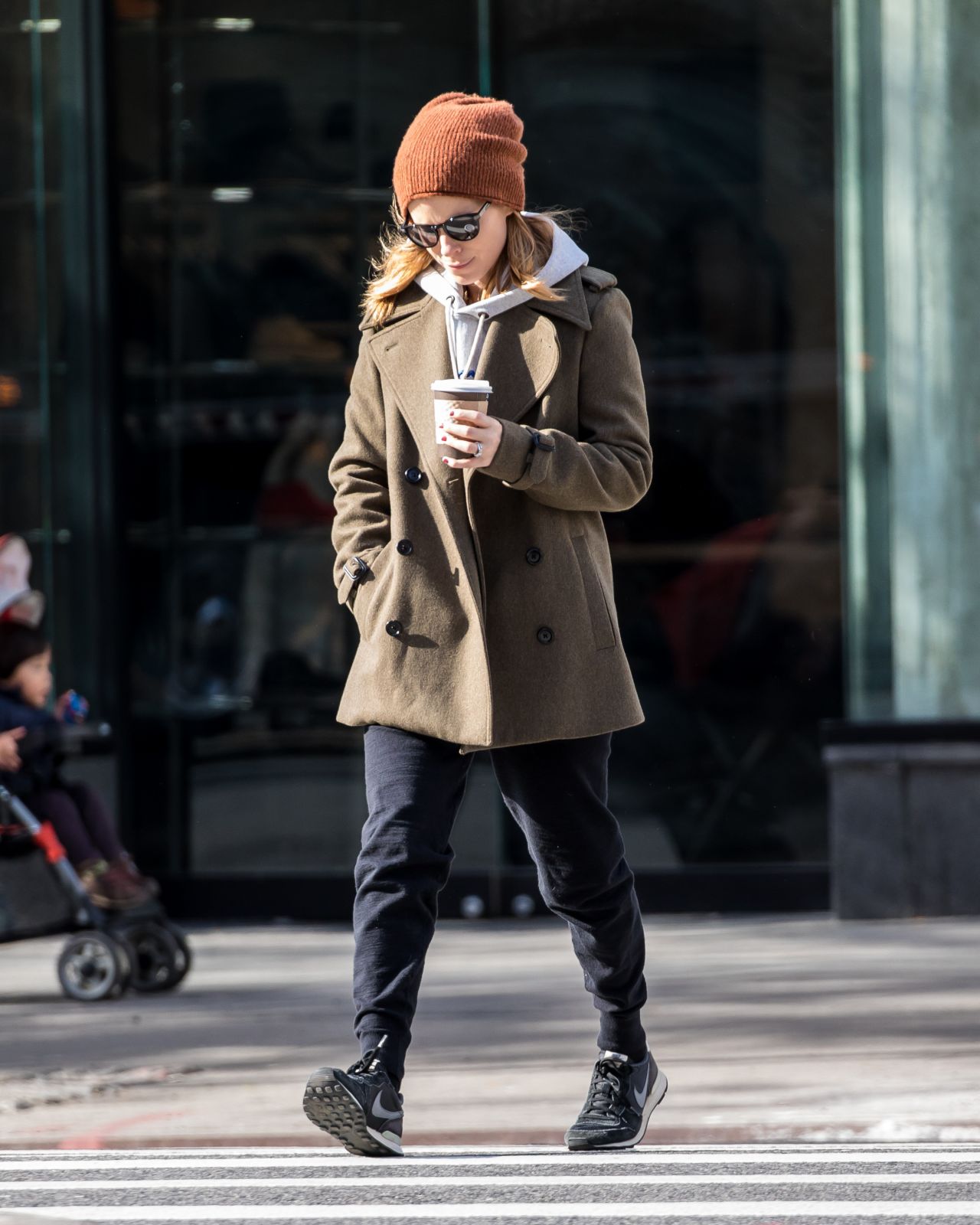 Kate Mara Autumn Style - Walking in East Village in New York City 11/15