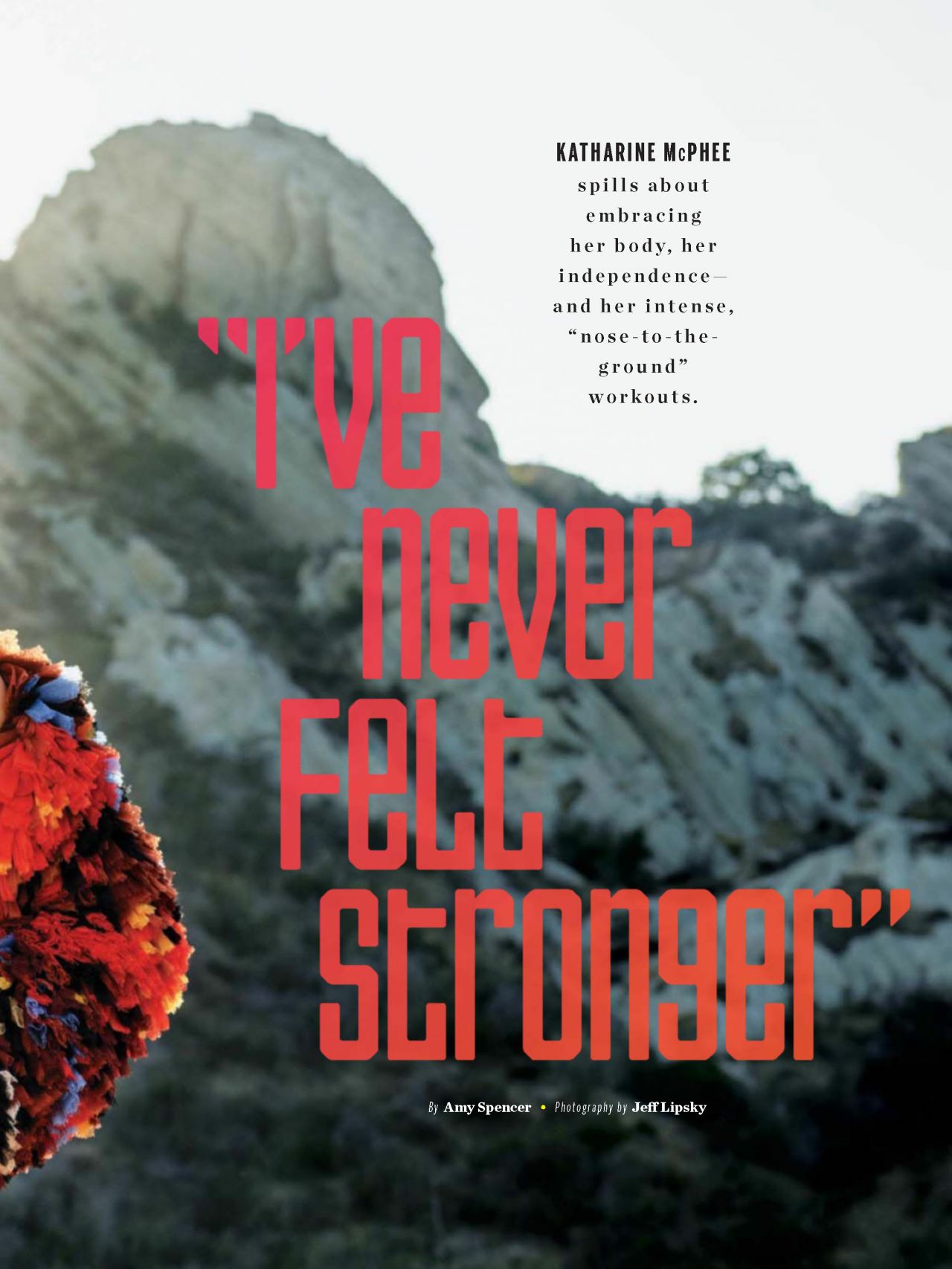 Katharine McPhee on the cover of Health Magazine December 